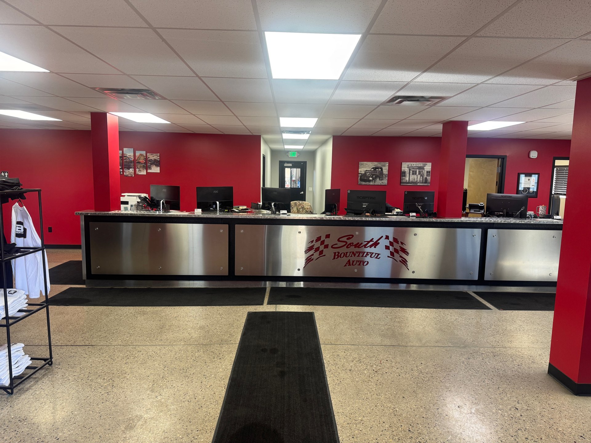 South Bountiful Auto parts counter and showroom